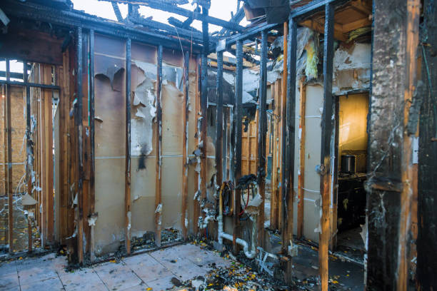 Professional Smoke Damage Restoration technician working in Cologne, NJ